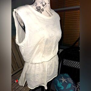 All Saints >Waisty Tee> Color: Vanilla> Size: Large> 100% Cotton> NWT